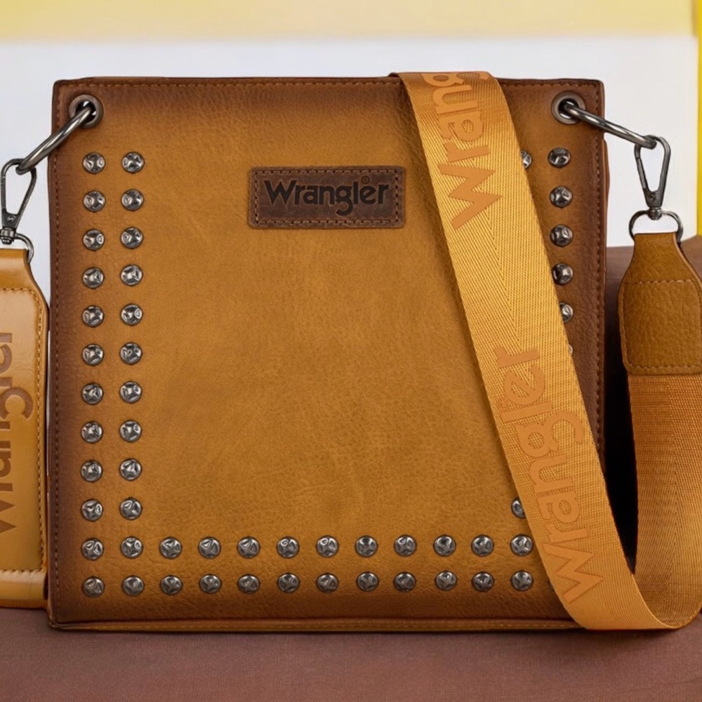 Wrangler Tan Studded Men's Bag